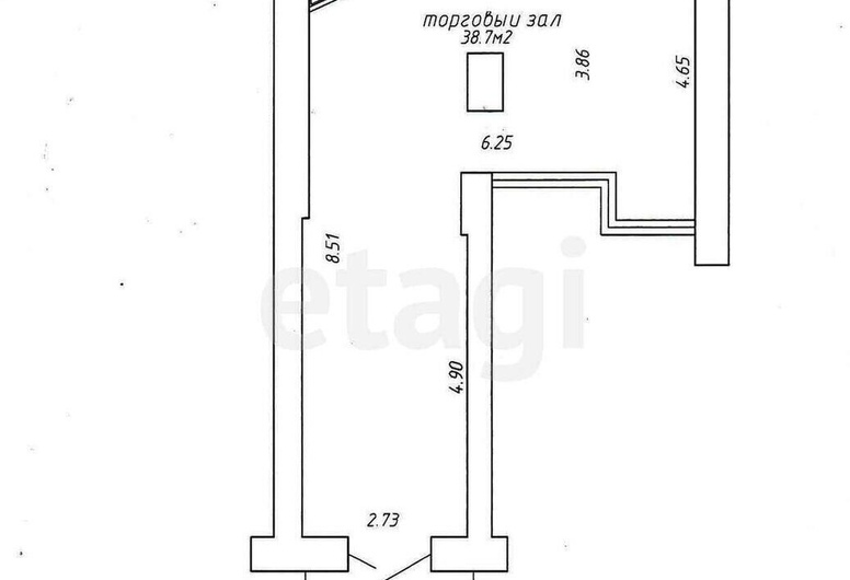 Торговое помещение г. Минск, просп. Партизанский 109 (58,2 м2)