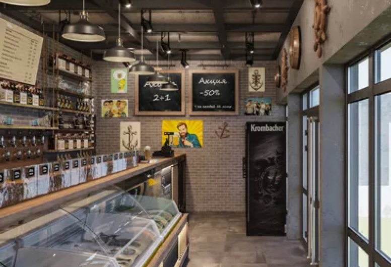 Магазин - Бар разливного пива.