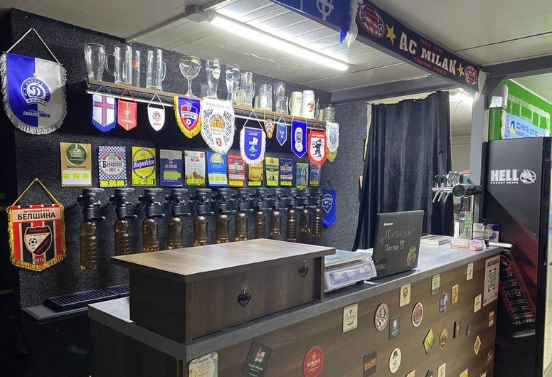 Павильон разливных напитков в центре спального микрорайона Бреста